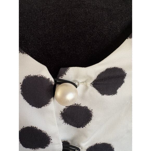 Mother of Pearl Tara Camisole Top Black White Polka Dot, Quiet Luxury $295 - Picture 5 of 16